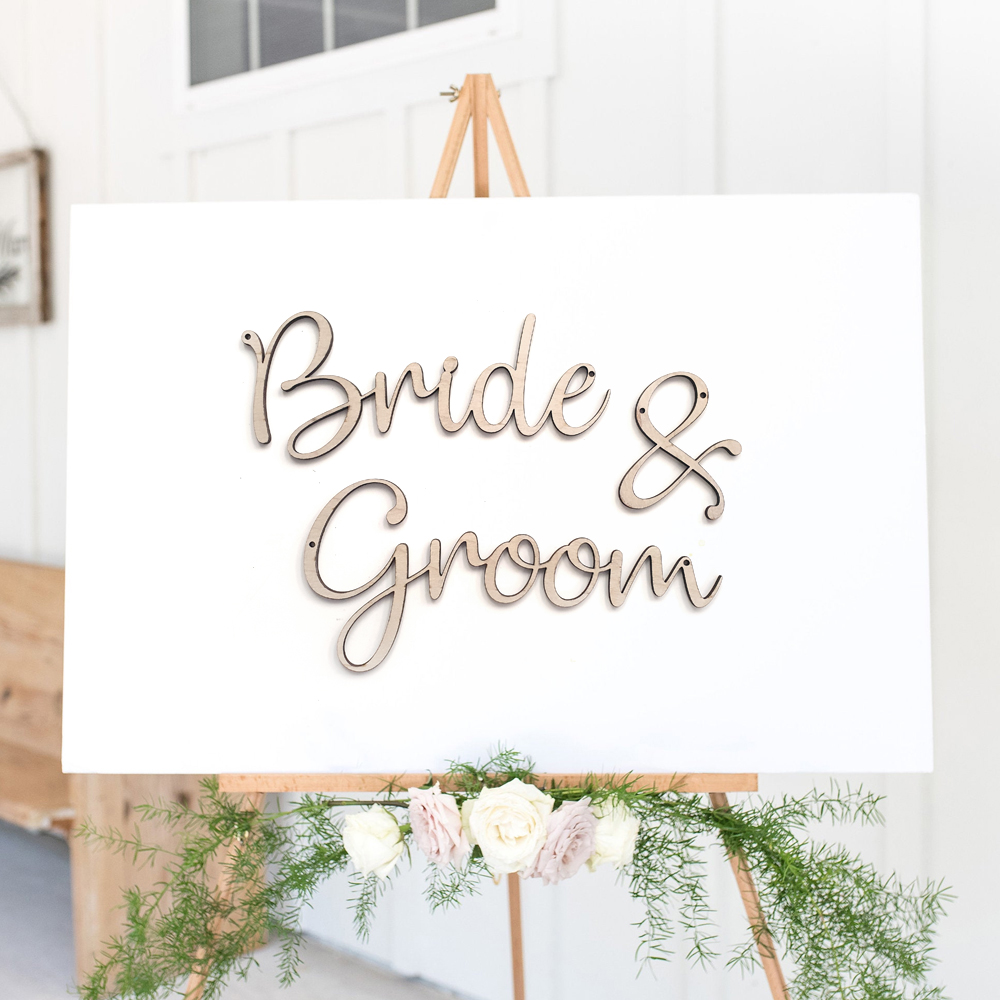 Bride & Groom Sign - Available separately 🏳️‍🌈